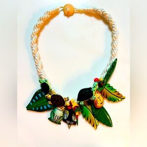 Tropical animal necklace